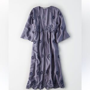 American eagle embroidered kimono